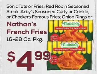 DeCicco & Sons Nathan's french fries offer