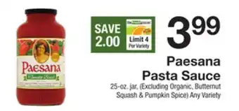 The Fresh Grocer Pasta sauce offer