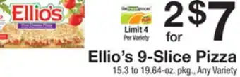 The Fresh Grocer 9-slice pizza offer