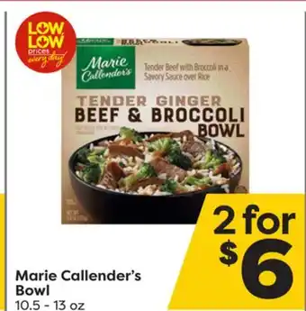 Weis Markets Marie callender's bowl offer