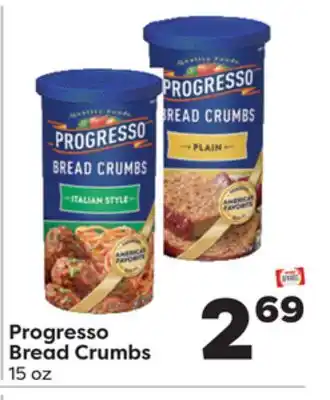 Weis Markets Progresso bread crumbs offer
