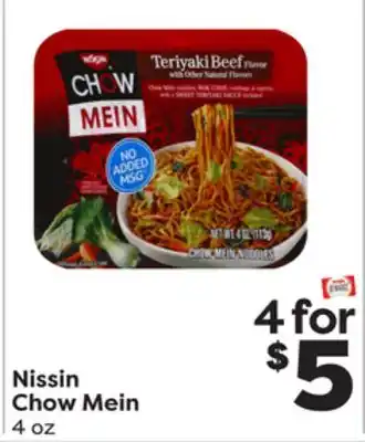 Weis Markets Nissin chow mein offer