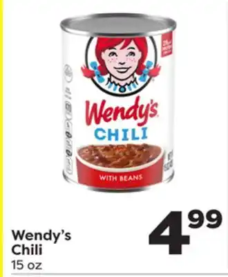 Weis Markets Wendy's chili offer