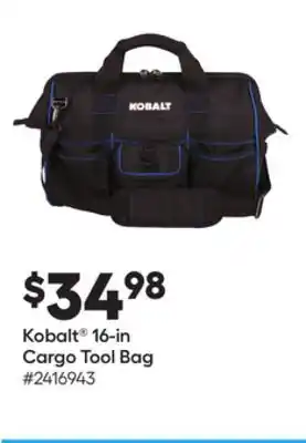 Lowe's 16-in cargo tool bag offer