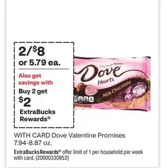CVS Dove valentine promises 7.94-8.87 oz offer