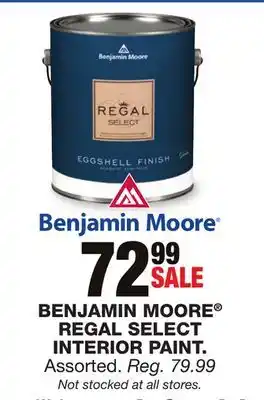 Blain's Farm & Fleet Benjamin moore regal select interior paint offer