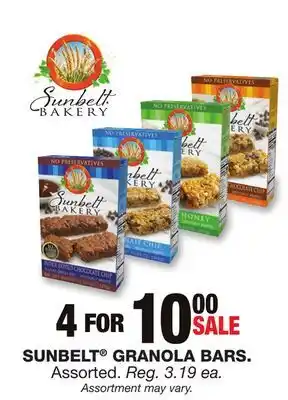 Blain's Farm & Fleet Sunbelt granola bars offer