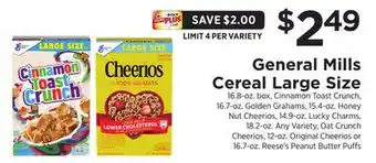 ShopRite Cereal large size offer