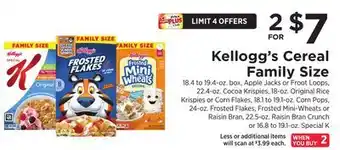 ShopRite Cereal family size offer