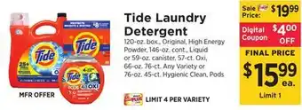 ShopRite Laundry detergent offer