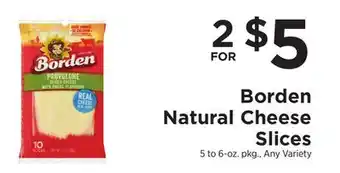 ShopRite Natural cheese slices offer