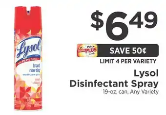 ShopRite Disinfectant spray offer