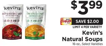ShopRite Natural soups offer