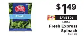 ShopRite Spinach offer