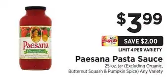 ShopRite Pasta sauce offer