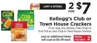 ShopRite Club or town house crackers offer