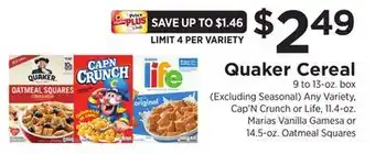 ShopRite Cereal offer