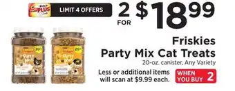 ShopRite Friskies party mix cat treats offer