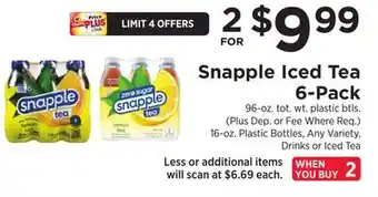 ShopRite Iced tea 6-pack offer