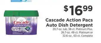 ShopRite Action pacs auto dish detergent offer