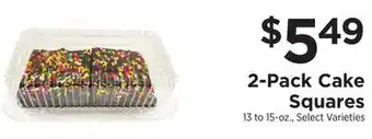 ShopRite 2-pack cake squares offer