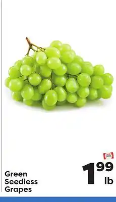 Weis Markets Green seedless grapes offer