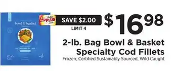 ShopRite 2-lb bag specialty cod fillets offer