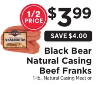 ShopRite Natural casing beef franks offer