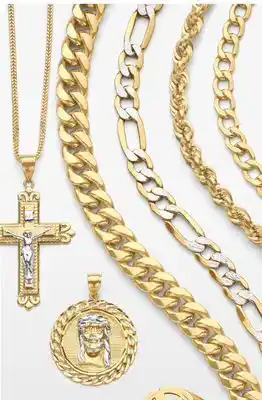 JC Penney Men's 10k & 14k gold jewelry offer