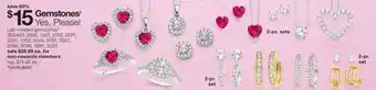JC Penney Lab-created gemstones§ offer
