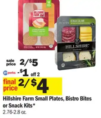 Meijer Hillshire farm small plates, bistro bites or snack kits offer