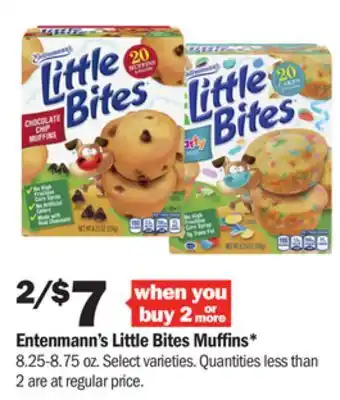 Meijer Entenmann's little bites muffins offer