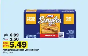 Meijer Kraft singles american cheese slices offer