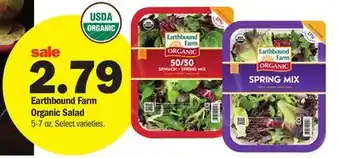 Meijer Earthbound farm organic salad offer
