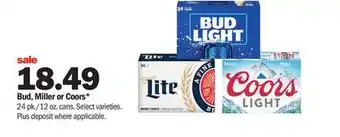 Meijer Bud, miller or coors offer