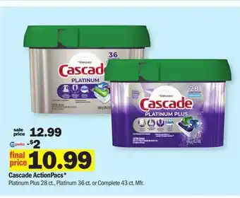 Meijer Cascade actionpacs offer