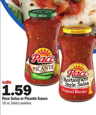 Meijer Pace salsa or picante sauce offer