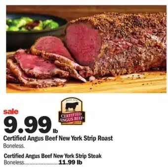 Meijer Certified angus beef new york strip roast offer