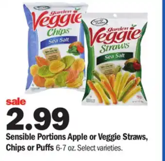 Meijer Sensible portions apple or veggie straws, chips or puffs offer