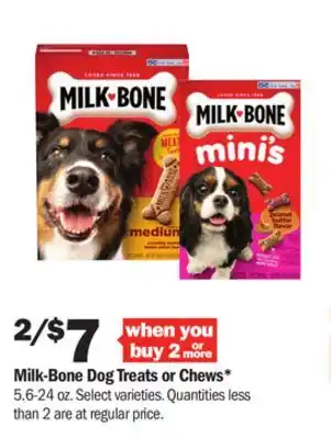 Meijer Milk-bone dog treats or chews offer