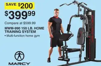 Dunham's Sports Marcy mwm 150 lb. home training system offer