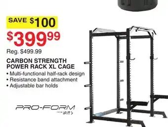 Dunham's Sports Pro-form carbon strength power rack xl cage offer