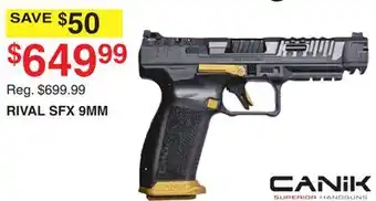 Dunham's Sports Canik rival sfx 9mm offer