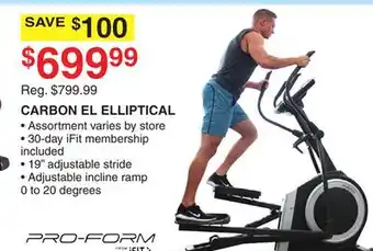 Dunham's Sports Pro-form carbon el elliptical offer