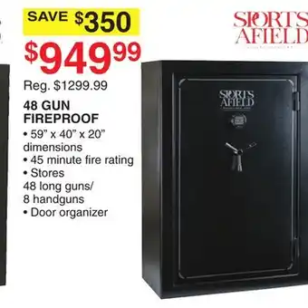Dunham's Sports Sports afield 48 gun fireproof offer
