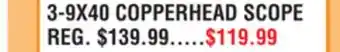 Dunham's Sports 3-9x40 copperhead scope offer