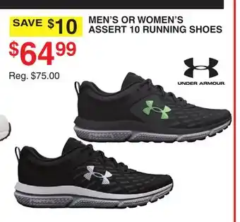 Dunham's Sports Under armour men's or women's assert 10 running shoes offer