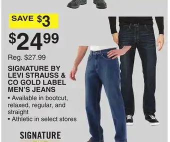Dunham's Sports Signature by levi strauss & co gold label men's jeans offer
