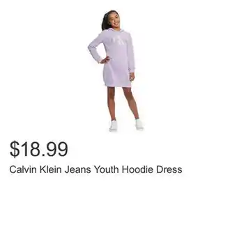 Costco Calvin klein jeans youth hoodie dress offer