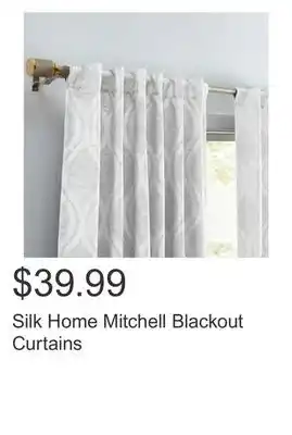 Costco Silk home mitchell blackout curtains offer